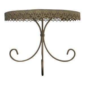Gold round cakestand. Metal. Decorative.